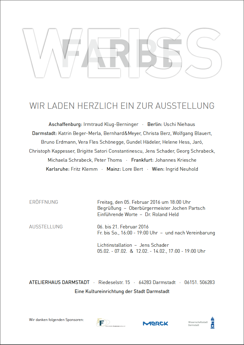 Einladung Atelierhaus Darmstadt